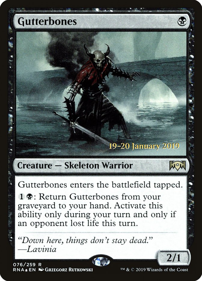 Gutterbones [Ravnica Allegiance Prerelease Promos] | Jomio and Rueliete's Cards and Comics