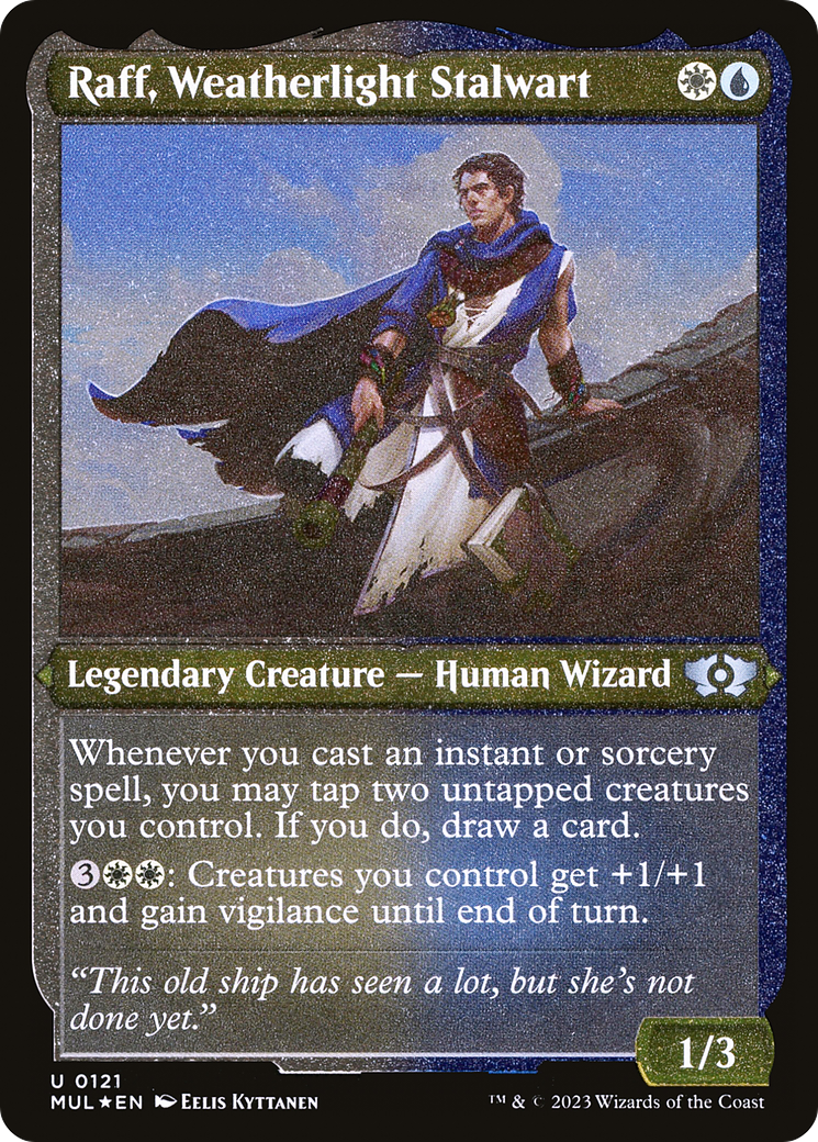 Raff, Weatherlight Stalwart (Foil Etched) [Multiverse Legends] | Jomio and Rueliete's Cards and Comics