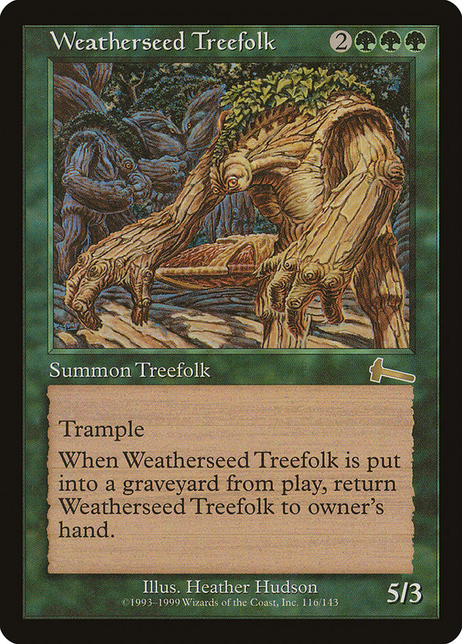 Weatherseed Treefolk [Urza's Legacy] | Jomio and Rueliete's Cards and Comics