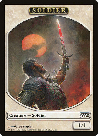 Soldier Token [Magic 2013 Tokens] | Jomio and Rueliete's Cards and Comics