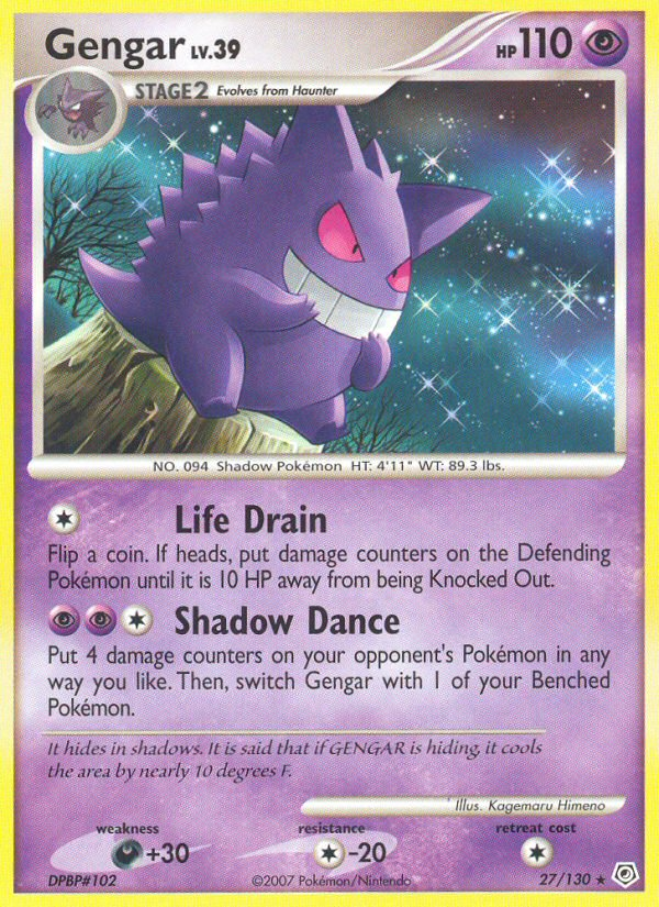 Gengar (27/130) [Diamond & Pearl: Base Set] | Jomio and Rueliete's Cards and Comics