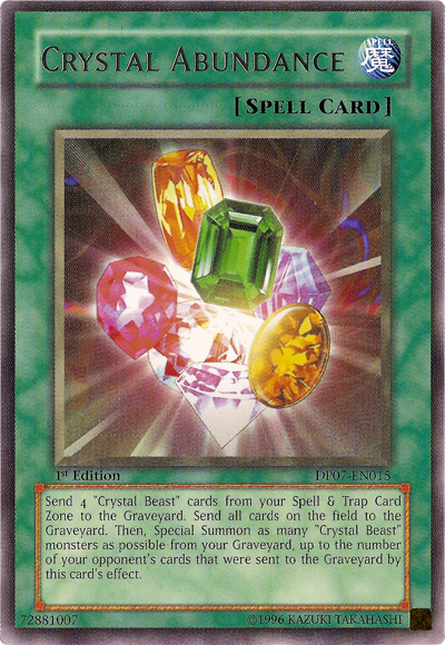 Crystal Abundance [DP07-EN015] Rare | Jomio and Rueliete's Cards and Comics