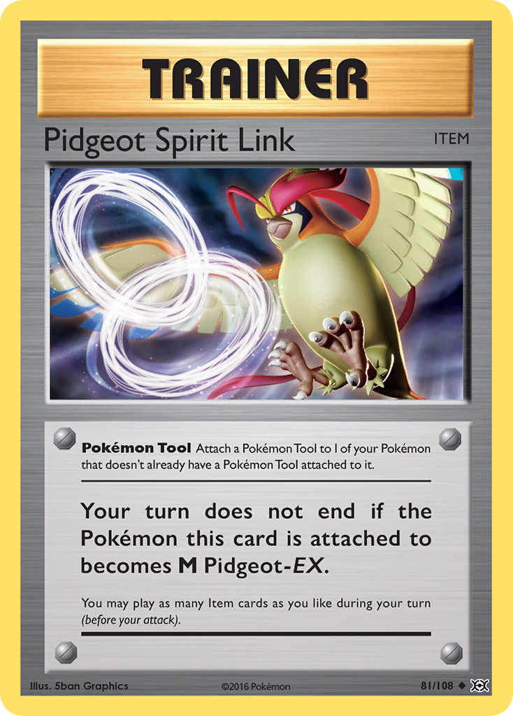 Pidgeot Spirit Link (81/108) [XY: Evolutions] | Jomio and Rueliete's Cards and Comics