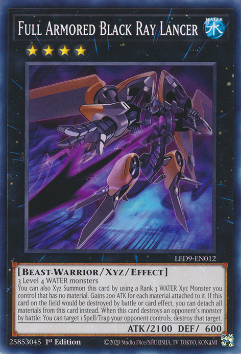 Full Armored Black Ray Lancer [LED9-EN012] Common | Jomio and Rueliete's Cards and Comics