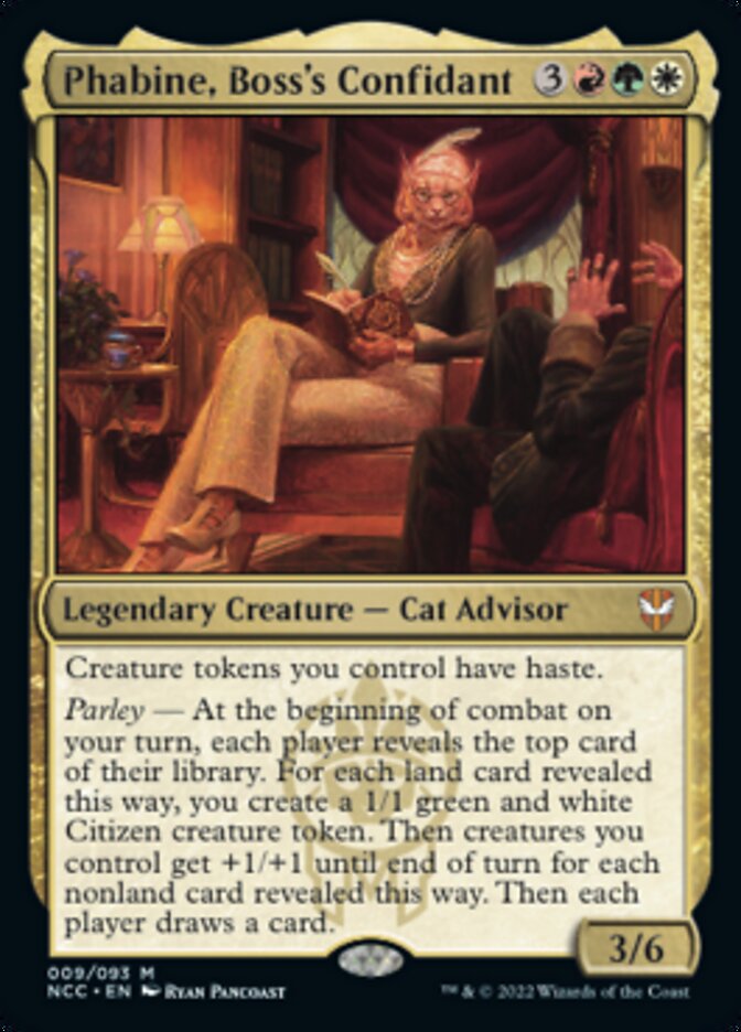 Phabine, Boss's Confidant [Streets of New Capenna Commander] | Jomio and Rueliete's Cards and Comics