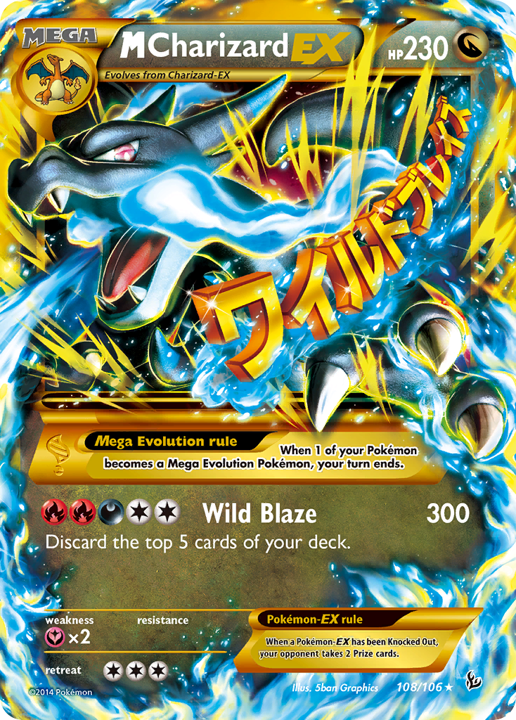 M Charizard EX (108/106) [XY: Flashfire] | Jomio and Rueliete's Cards and Comics