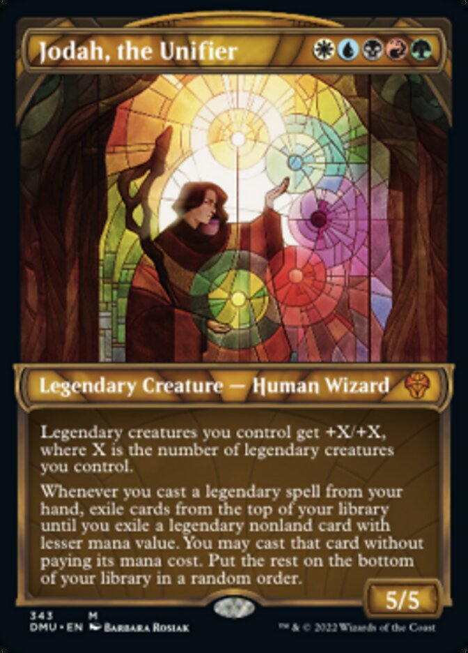 Jodah, the Unifier (Showcase Textured) [Dominaria United] | Jomio and Rueliete's Cards and Comics