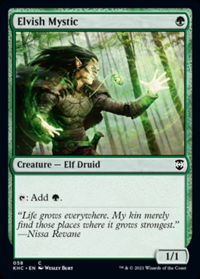 Elvish Mystic [Kaldheim Commander] | Jomio and Rueliete's Cards and Comics