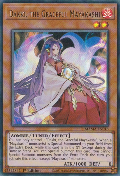 Dakki, the Graceful Mayakashi [MAMA-EN016] Ultra Rare | Jomio and Rueliete's Cards and Comics