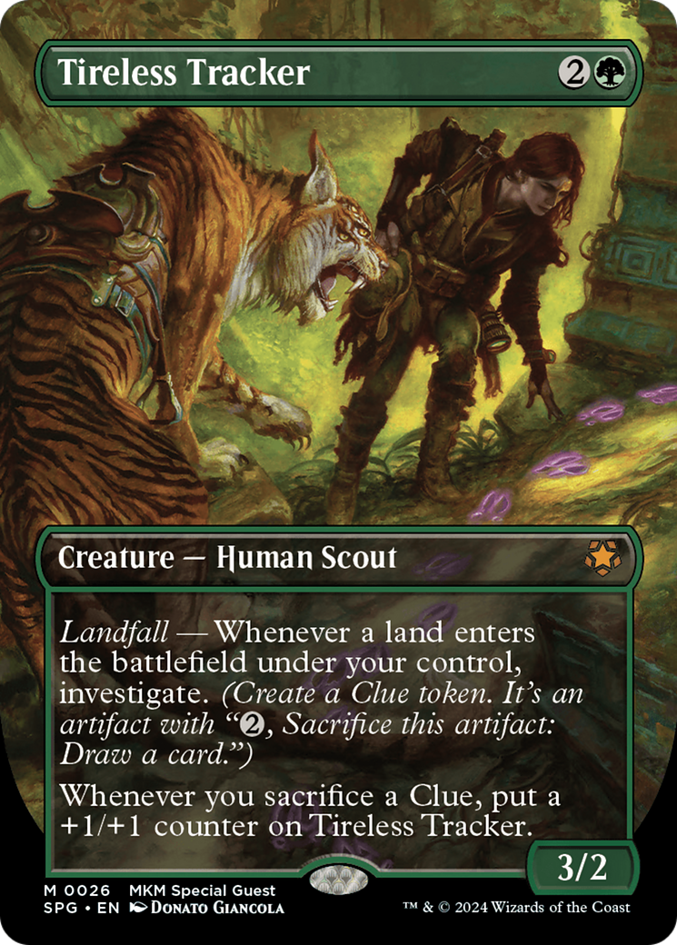 Tireless Tracker (Borderless) [Murders at Karlov Manor Special Guests] | Jomio and Rueliete's Cards and Comics