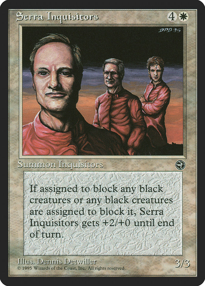Serra Inquisitors [Homelands] | Jomio and Rueliete's Cards and Comics
