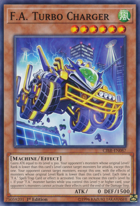 F.A. Turbo Charger [CIBR-EN087] Common | Jomio and Rueliete's Cards and Comics