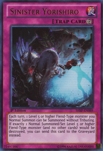 Sinister Yorishiro [SHSP-EN089] Ultra Rare | Jomio and Rueliete's Cards and Comics
