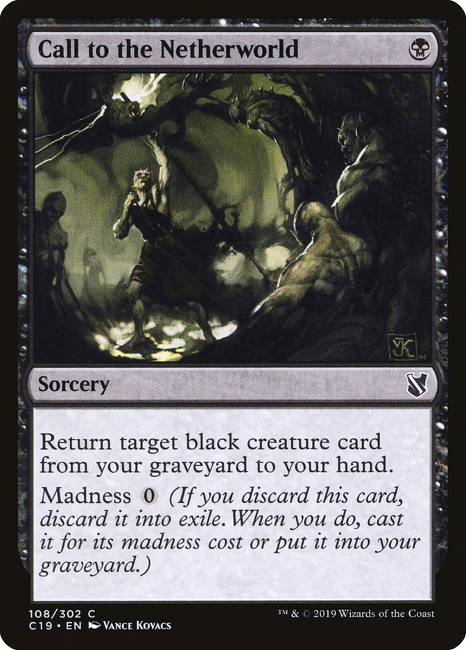 Call to the Netherworld [Commander 2019] | Jomio and Rueliete's Cards and Comics