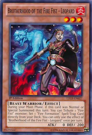 Brotherhood of the Fire Fist - Leopard [LTGY-EN027] Common | Jomio and Rueliete's Cards and Comics