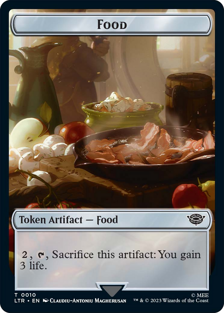 Food (10) // Smaug Double-Sided Token [The Lord of the Rings: Tales of Middle-Earth Tokens] | Jomio and Rueliete's Cards and Comics