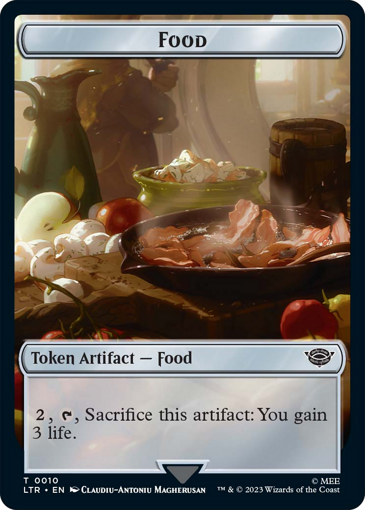 Ballistic Boulder // Food Token (10) Double-Sided Token [The Lord of the Rings: Tales of Middle-Earth Tokens] | Jomio and Rueliete's Cards and Comics