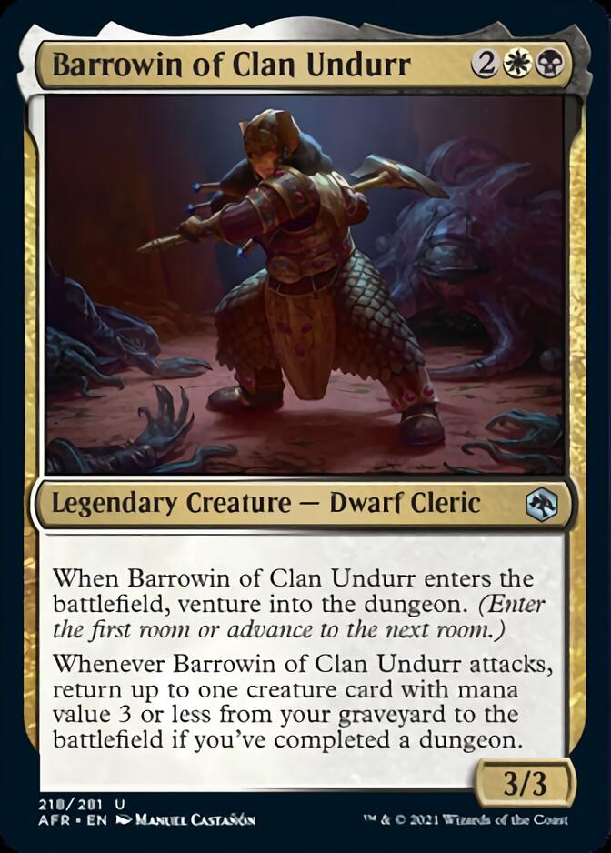 Barrowin of Clan Undurr [Dungeons & Dragons: Adventures in the Forgotten Realms] | Jomio and Rueliete's Cards and Comics