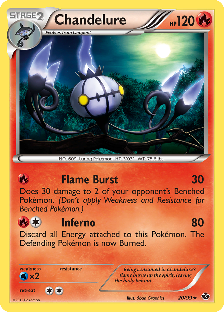 Chandelure (20/99) [Black & White: Next Destinies] | Jomio and Rueliete's Cards and Comics