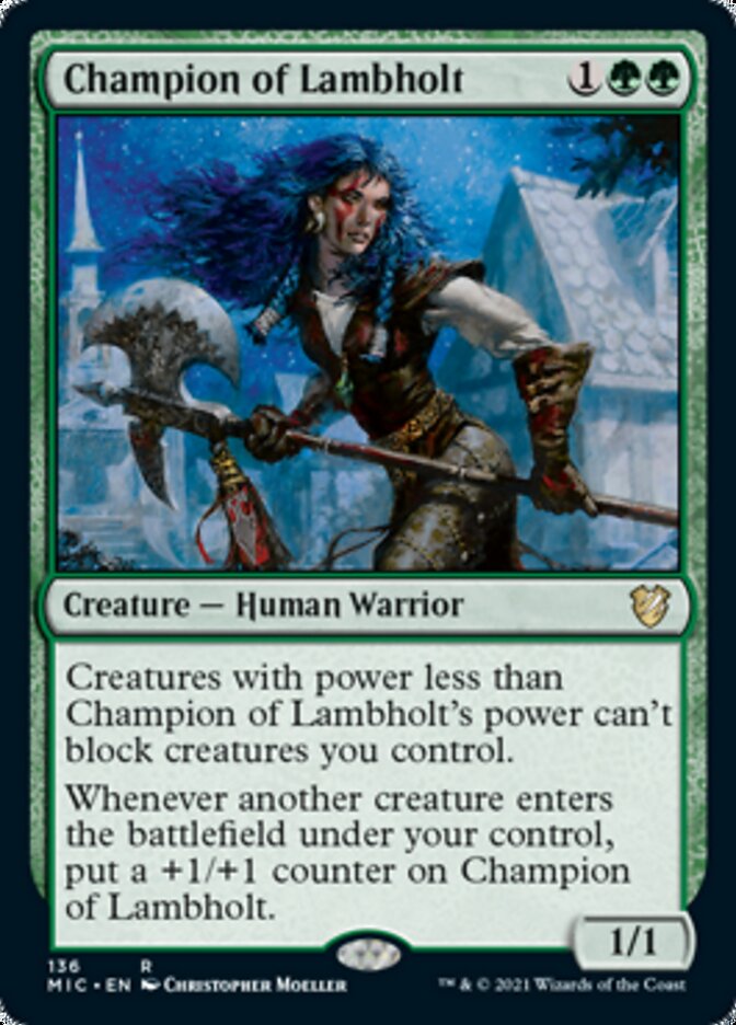 Champion of Lambholt [Innistrad: Midnight Hunt Commander] | Jomio and Rueliete's Cards and Comics