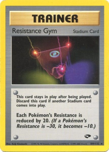 Resistance Gym (109/132) [Gym Challenge Unlimited] | Jomio and Rueliete's Cards and Comics