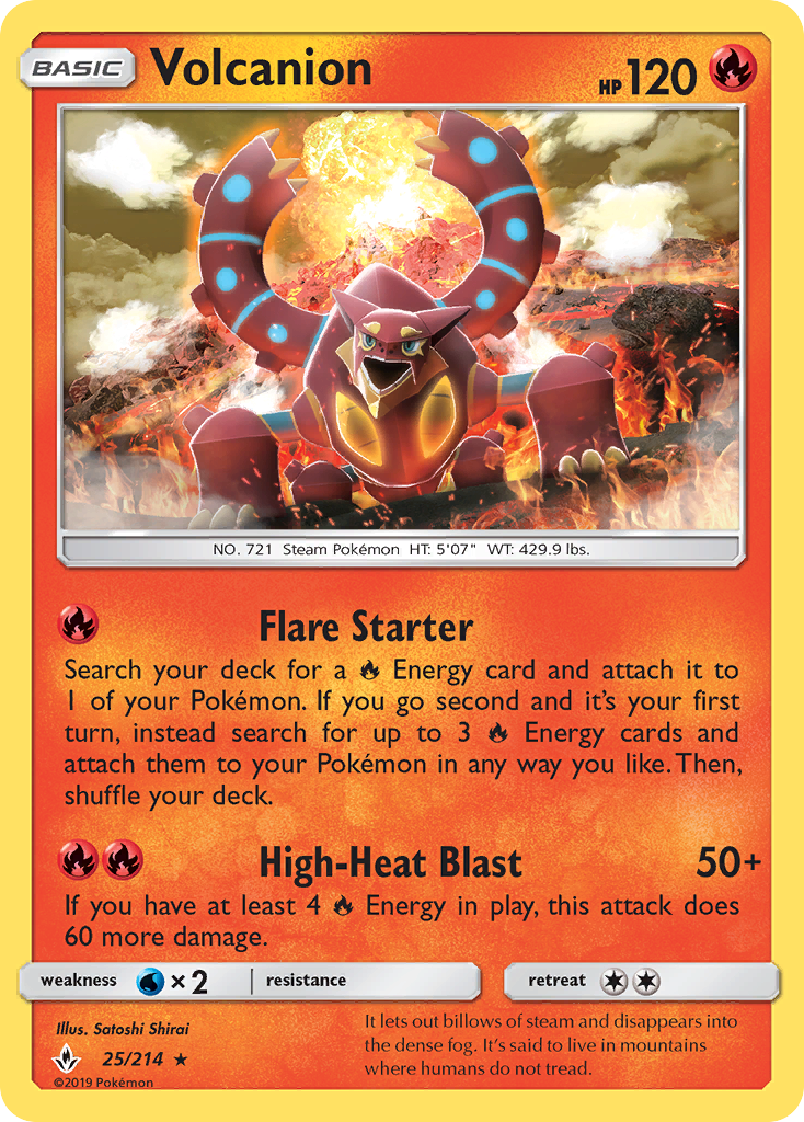Volcanion (25/214) [Sun & Moon: Unbroken Bonds] | Jomio and Rueliete's Cards and Comics