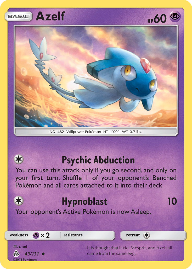 Azelf (43/131) [Sun & Moon: Forbidden Light] | Jomio and Rueliete's Cards and Comics