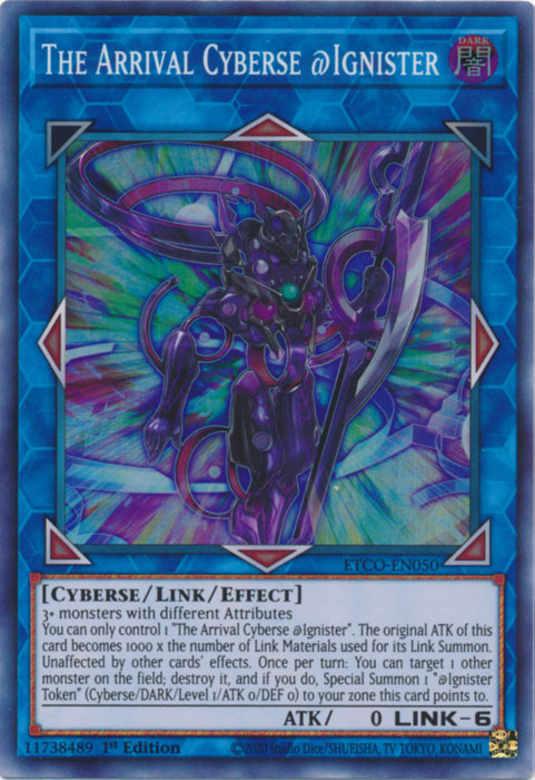 The Arrival Cyberse @Ignister [ETCO-EN050] Super Rare | Jomio and Rueliete's Cards and Comics