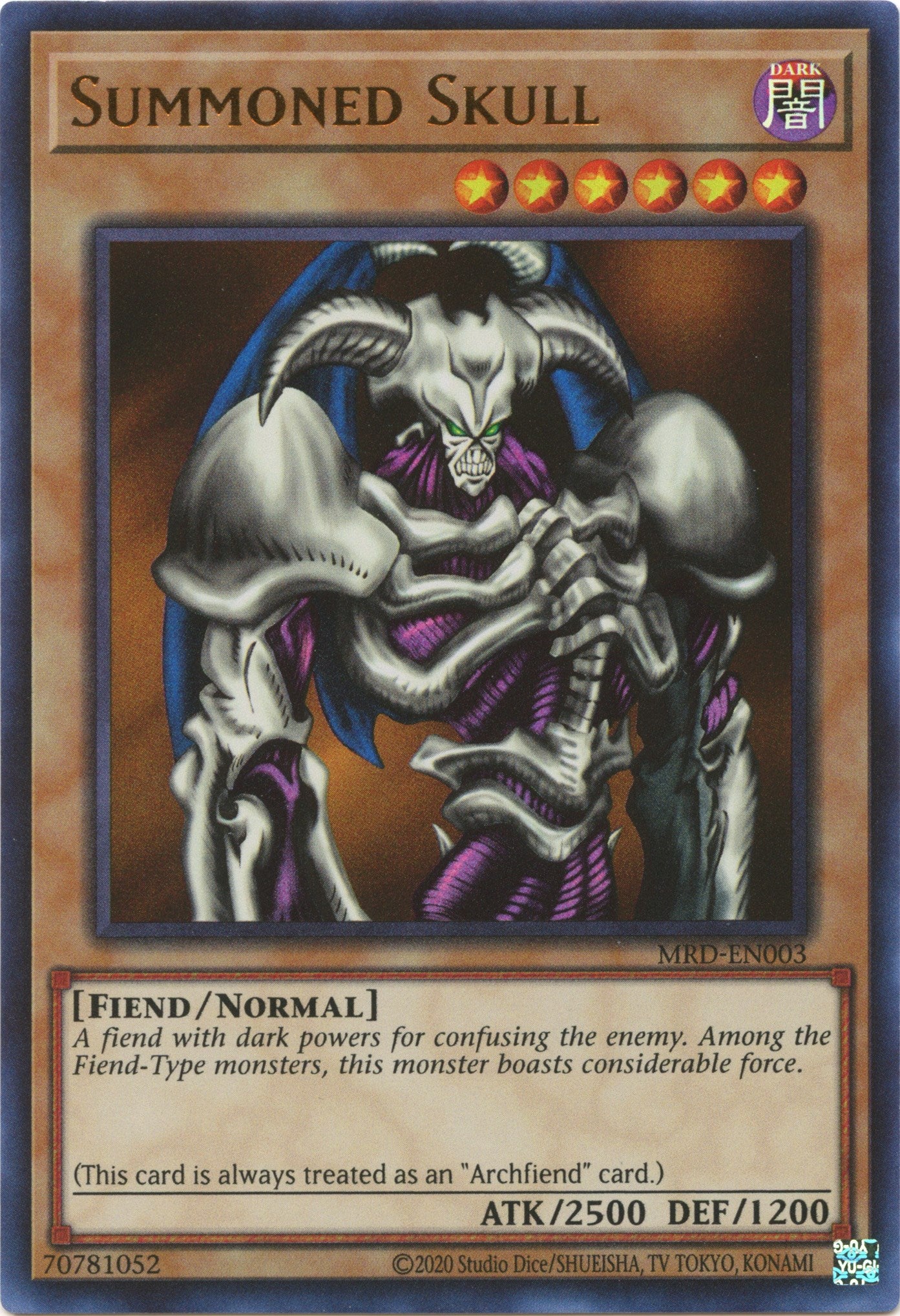 Summoned Skull (25th Anniversary) [MRD-EN003] Ultra Rare | Jomio and Rueliete's Cards and Comics