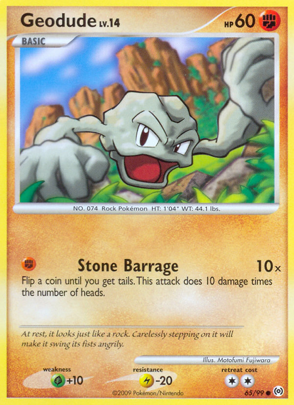 Geodude (65/99) [Platinum: Arceus] | Jomio and Rueliete's Cards and Comics