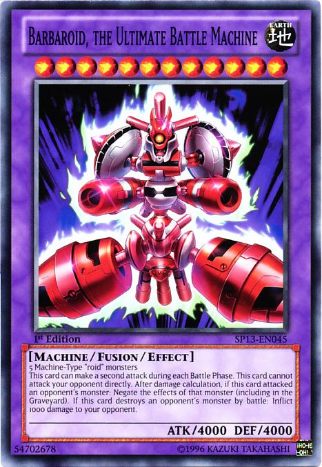 Barbaroid, the Ultimate Battle Machine [SP13-EN045] Common | Jomio and Rueliete's Cards and Comics
