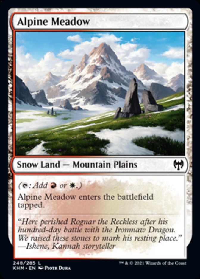 Alpine Meadow [Kaldheim] | Jomio and Rueliete's Cards and Comics