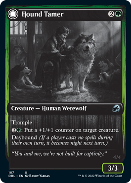 Hound Tamer // Untamed Pup [Innistrad: Double Feature] | Jomio and Rueliete's Cards and Comics