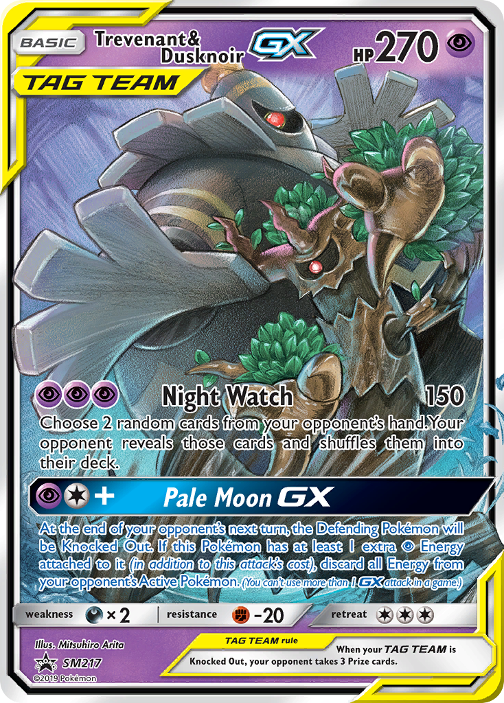 Trevenant & Dusknoir GX (SM217) [Sun & Moon: Black Star Promos] | Jomio and Rueliete's Cards and Comics