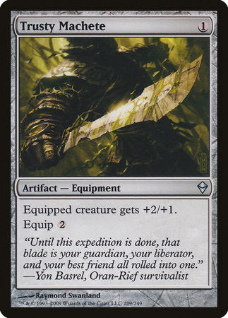 Trusty Machete [Zendikar] | Jomio and Rueliete's Cards and Comics