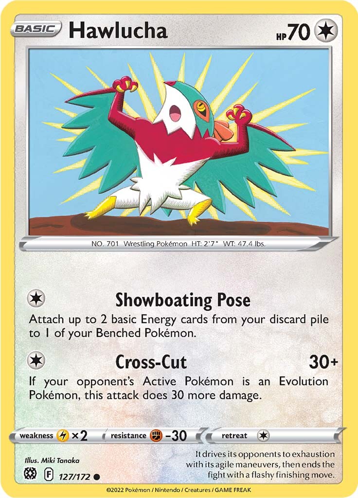 Hawlucha (127/172) [Sword & Shield: Brilliant Stars] | Jomio and Rueliete's Cards and Comics