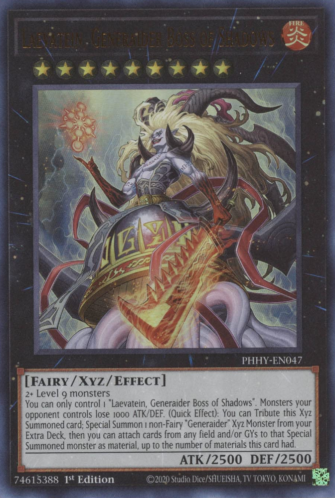 Laevatein, Generaider Boss of Shadows [PHHY-EN047] Ultra Rare | Jomio and Rueliete's Cards and Comics