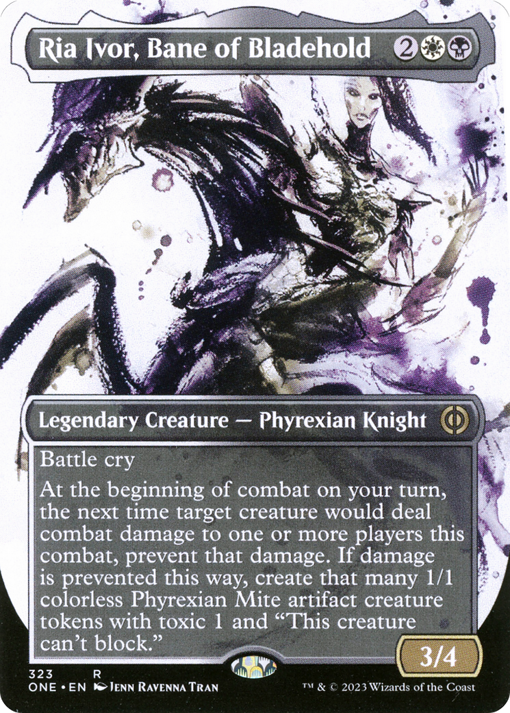 Ria Ivor, Bane of Bladehold (Borderless Ichor) [Phyrexia: All Will Be One] | Jomio and Rueliete's Cards and Comics