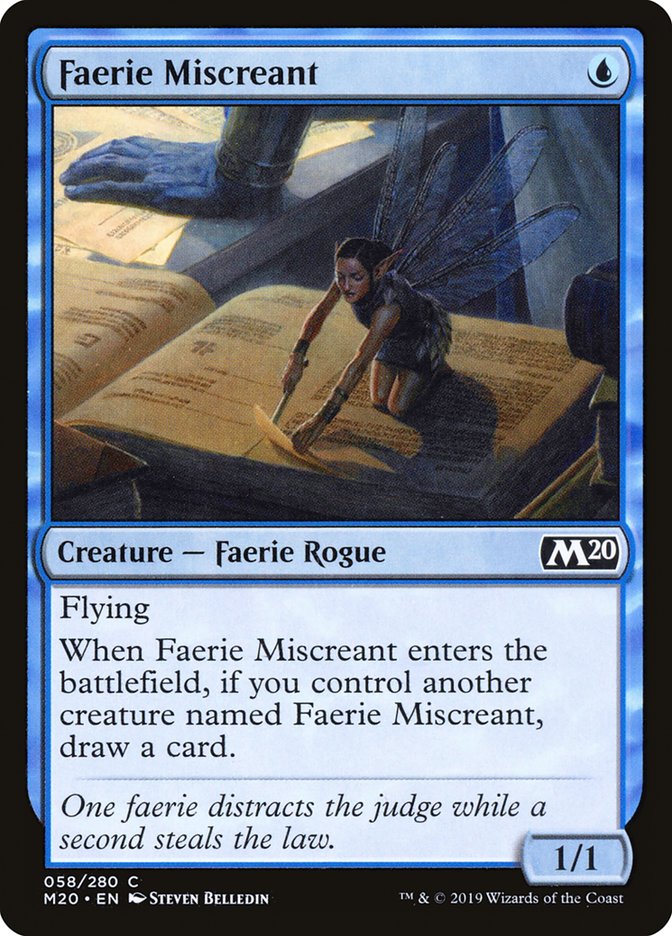 Faerie Miscreant [Core Set 2020] | Jomio and Rueliete's Cards and Comics