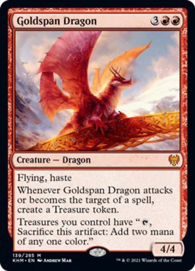 Goldspan Dragon [Kaldheim] | Jomio and Rueliete's Cards and Comics