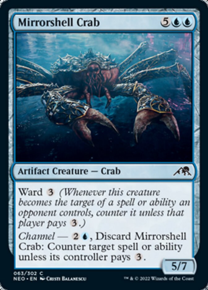 Mirrorshell Crab [Kamigawa: Neon Dynasty] | Jomio and Rueliete's Cards and Comics
