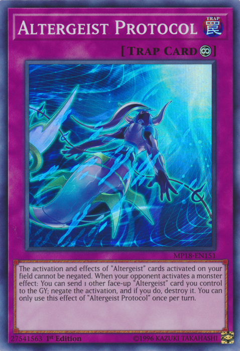 Altergeist Protocol [MP18-EN151] Super Rare | Jomio and Rueliete's Cards and Comics