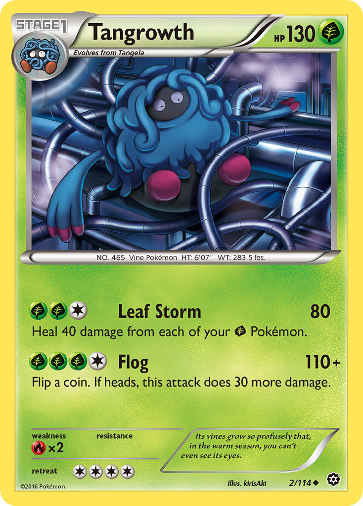Tangrowth (2/114) [XY: Steam Siege] | Jomio and Rueliete's Cards and Comics