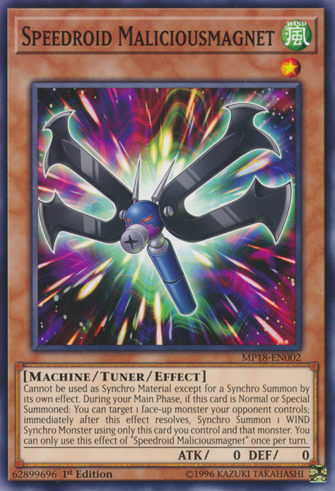 Speedroid Maliciousmagnet [MP18-EN002] Common | Jomio and Rueliete's Cards and Comics