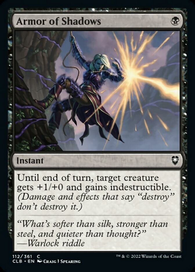 Armor of Shadows [Commander Legends: Battle for Baldur's Gate] | Jomio and Rueliete's Cards and Comics