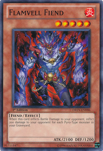 Flamvell Fiend [DREV-EN096] Common | Jomio and Rueliete's Cards and Comics