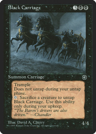 Black Carriage [Homelands] | Jomio and Rueliete's Cards and Comics