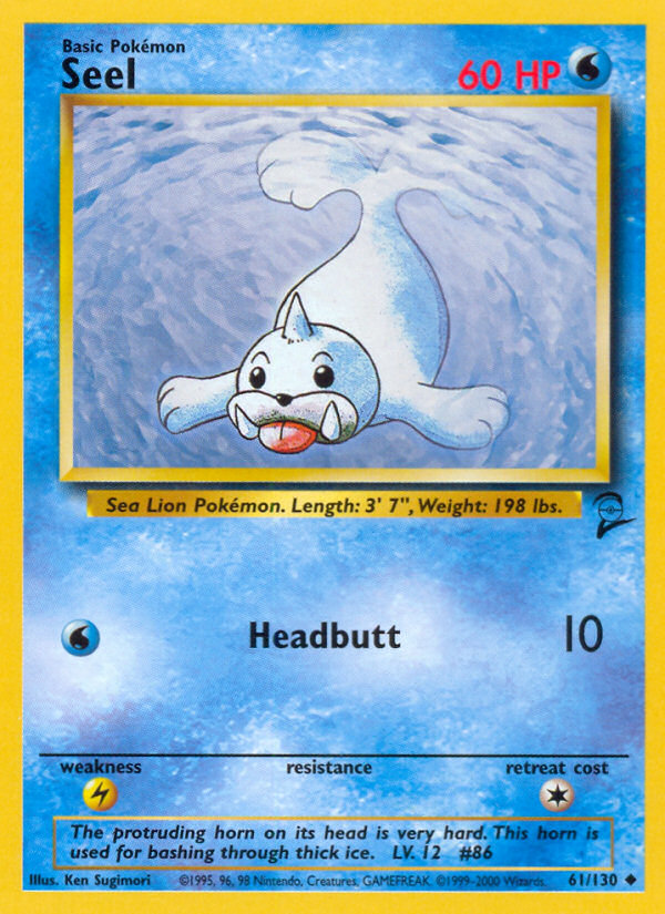 Seel (61/130) [Base Set 2] | Jomio and Rueliete's Cards and Comics