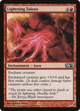 Lightning Talons [Magic 2014] | Jomio and Rueliete's Cards and Comics