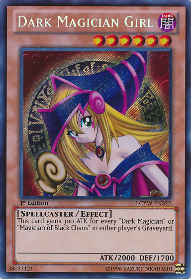 Dark Magician Girl [LCYW-EN022] Secret Rare | Jomio and Rueliete's Cards and Comics